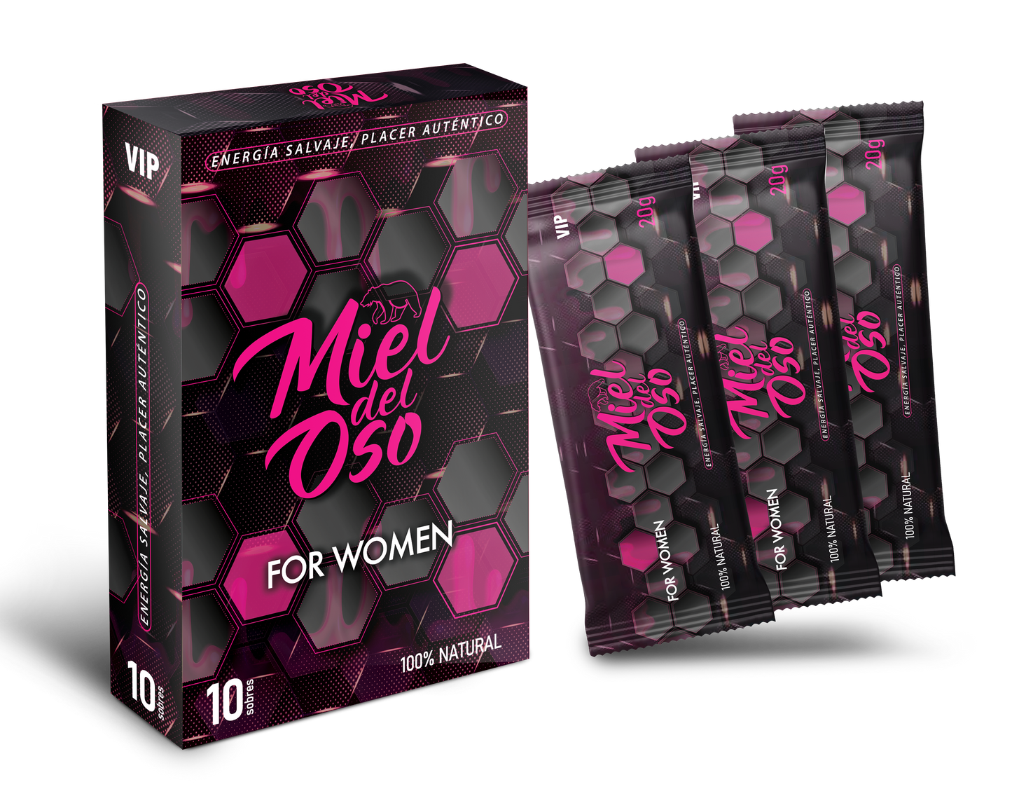 Caja de 10 sobres - Miel del Oso 🐻🍯🎀 Mujer ✨ Coming Soon ✨